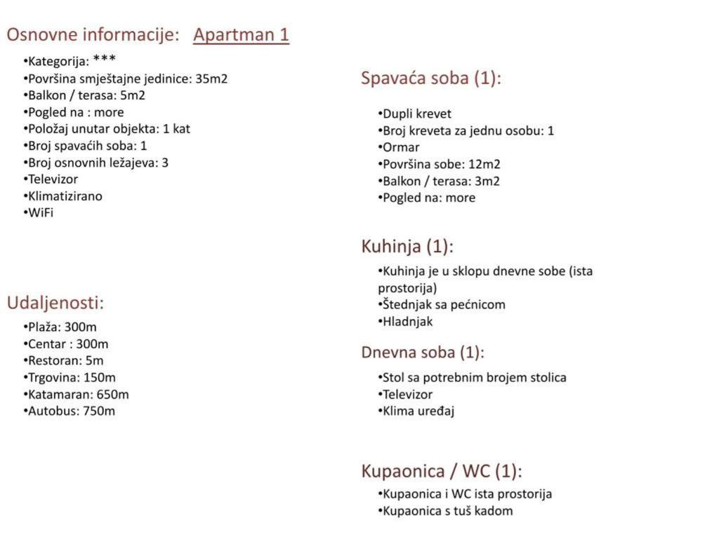 Apartmani Mara Bol Exteriér fotografie